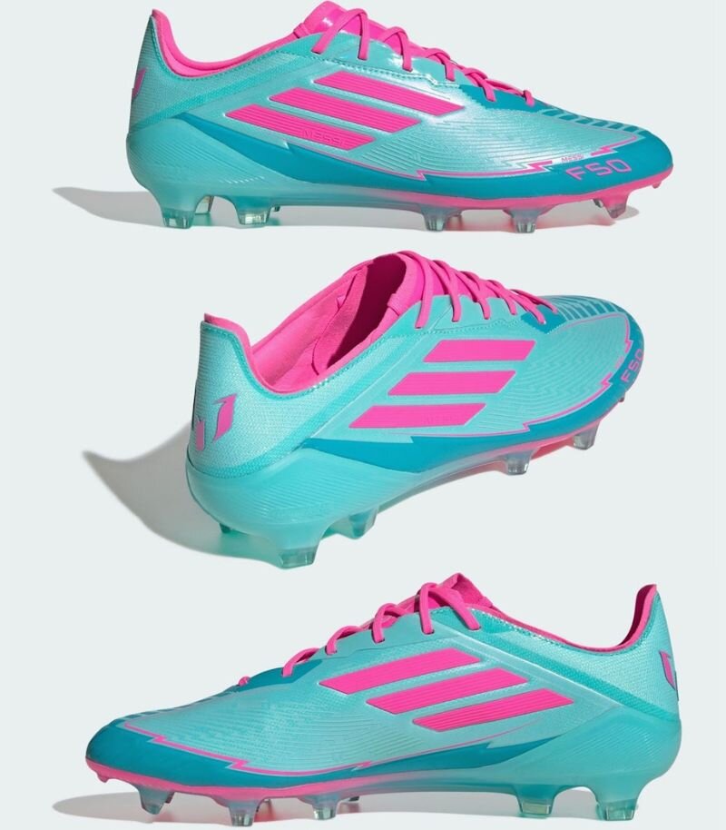 adidas f50 messi 2025 pack in light blue and pink